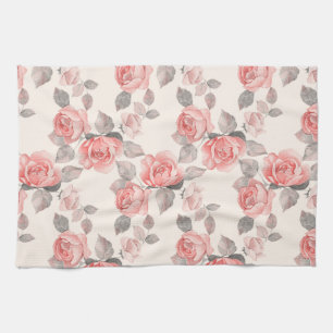 Romantic floral pattern 8 kitchen towel