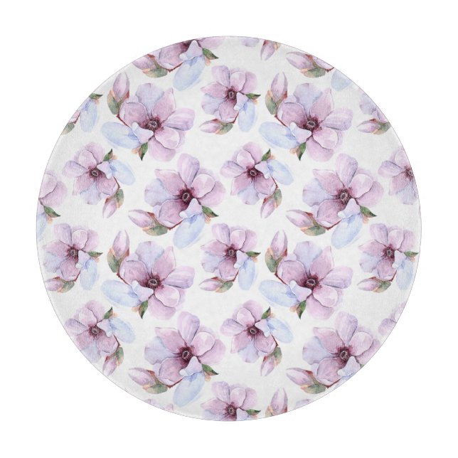 Romantic Floral Pattern Cutting Board (Front)