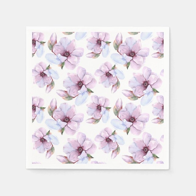 Romantic Floral Pattern Napkin (Front)