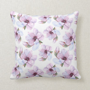 Romantic Floral Pattern Throw Pillow