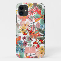 Romantic Floral soft Pink Green peach  Classic  