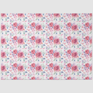 Romantic Floral Tissue Paper