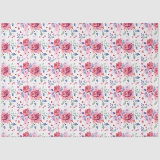 Romantic Floral  Tissue Paper (Front)