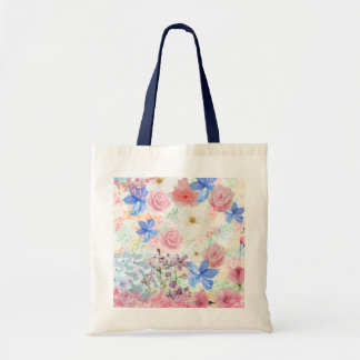 Romantic Floral Tote Bag -Feminine Soft Girl Tote