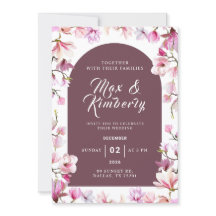 Romantic Floral Wedding Invitation