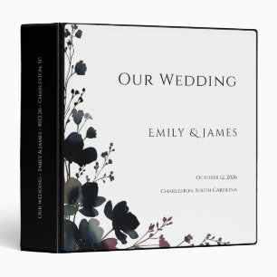 Romantic Floral Wedding Soft Elegant Binder