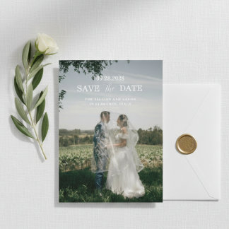 Romantic Florence Italy Destination Wedding Invitation