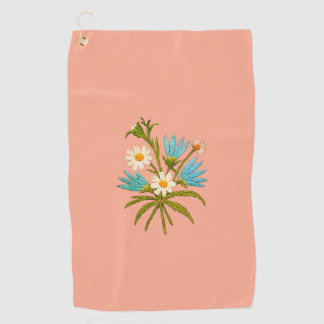 Romantic Flower – Botanical Fantasy Minimalist  Golf Towel
