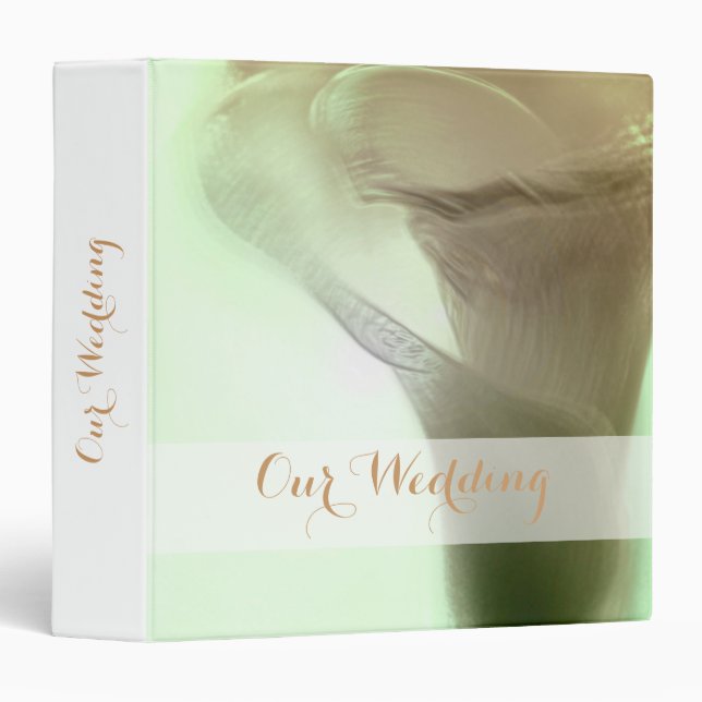 Romantic Flower Detail - Wedding Binder (Front/Spine)