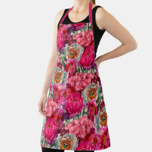 Romantic Flower Garden Apron