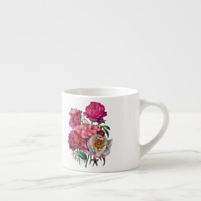 Romantic flower garden espresso cup (Right)