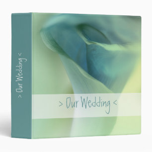 Romantic Flower in Blue Tones - Wedding Binder