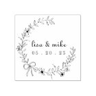 Romantic Flower Wreath Wedding Name