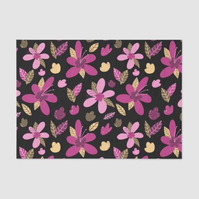 Romantic Flowers Tissue Paper (Front)