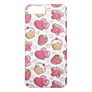romantic food pattern iPhone 8 plus/7 plus case