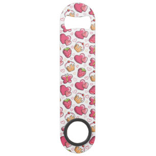 romantic food pattern speed bottle opener