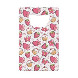 romantic food pattern wallet bottle opener