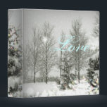 Romantic Forest Christmas trees Winter Wedding Binder<br><div class="desc">Romantic Forest Christmas trees Winter Wedding invitations,  Christmas wedding invitations,  winter wedding save the date,  winter wedding favours.</div>