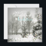 Romantic Forest Christmas trees Winter Wedding Invitation<br><div class="desc">Romantic Forest Christmas trees Winter Wedding invitations,  Christmas wedding invitations,  winter wedding save the date,  winter wedding favours.</div>