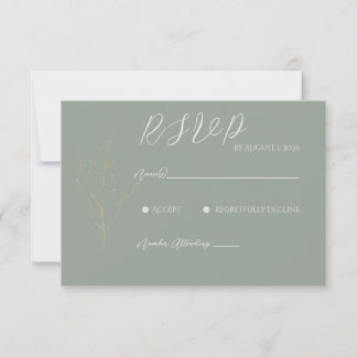 Romantic Forest RSVP Card