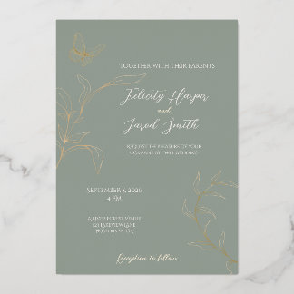 Romantic Forest Wedding Invitation- 