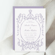 Romantic French Frame Lavender Wedding
