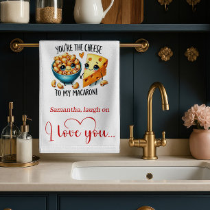 Romantic Funny Food Valentine Kitchen Towel