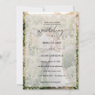 Romantic Garden Couple Portrait in Soft Light – El Invitation