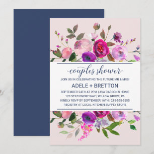 Romantic Garden Couples Shower Invitation