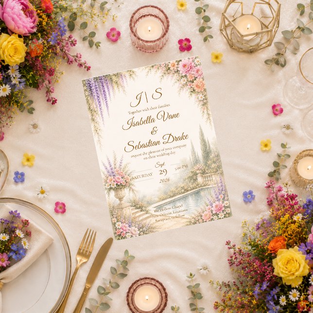 Romantic Garden Wedding Invitation (Creator Uploaded)
