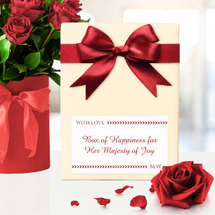 Romantic Gift Wrap for Anniversary Sticker