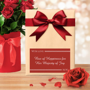 Romantic Gift Wrap for Anniversary Sticker