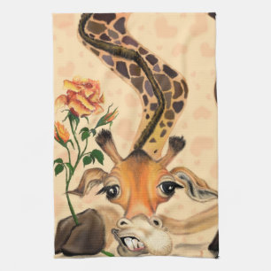 Romantic Giraffe - Gentleman - Funny Kitchen Towel