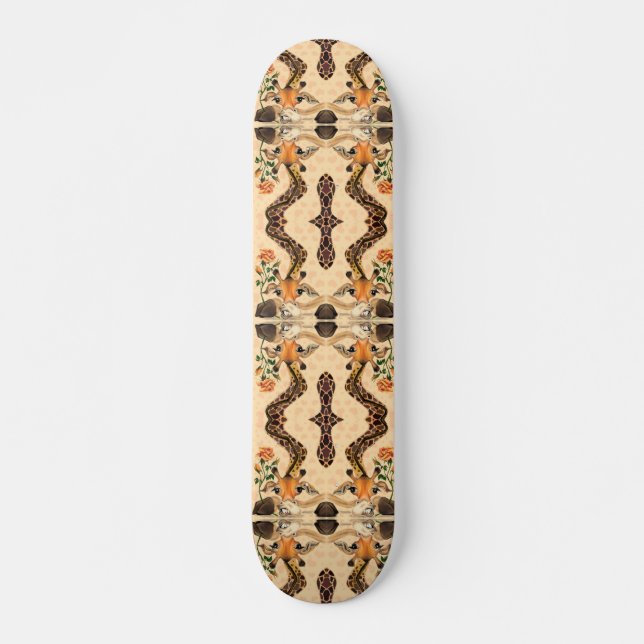 Romantic Giraffe - Gentleman - Funny Skateboard (Front)