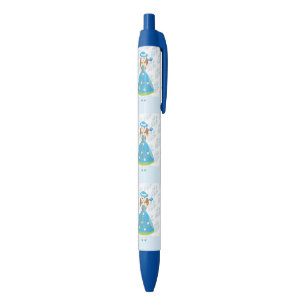 Romantic girl birthday party black ink pen