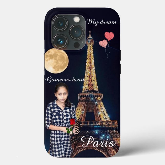 Romantic Girl Eiffel Tower Dream   Case-Mate iPhon Case-Mate iPhone Case (Back)