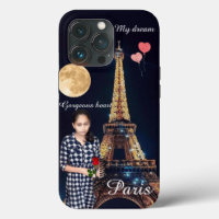 Romantic Girl Eiffel Tower Dream   Case-Mate iPhon