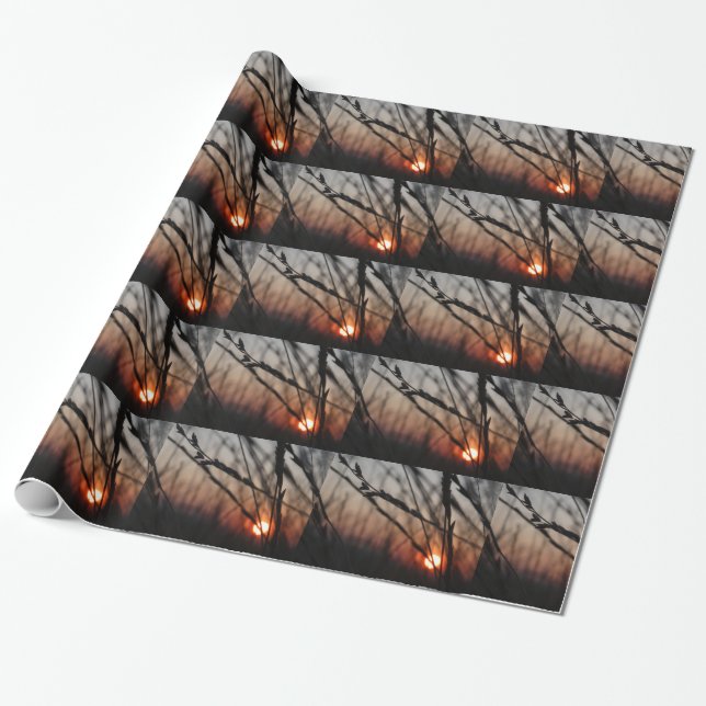 Romantic Glossy Wrapping Paper, 30 in x 6 ft Wrapping Paper (Unrolled)