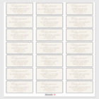 Romantic Gold and Ivory Guest Address Labels