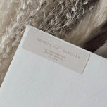 Romantic Gold and Ivory Return Address Label<br><div class="desc">These romantic gold and ivory return address labels are perfect for a simple wedding. The modern classic design features fancy swirls and whimsical flourishes with gorgeous elegant hand lettered faux champagne gold foil typography. These labels can be used for a wedding, special event or any time you need a personal...</div>