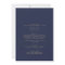 Romantic Gold Calligraphy Navy All In One Wedding