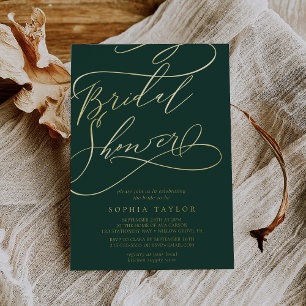 Romantic Gold Foil   Emerald Bridal Shower