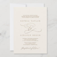 Romantic Gold | Ivory Flourish Formal Wedding