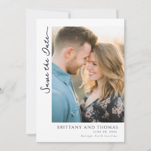 Romantic Golden Digital Photo Save The Date