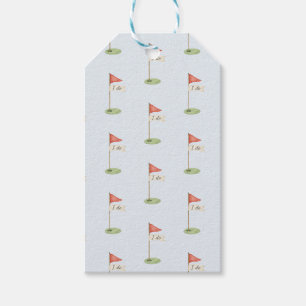 Romantic Golf "I Do" Golf Wedding Soft Powder Blue Gift Tags