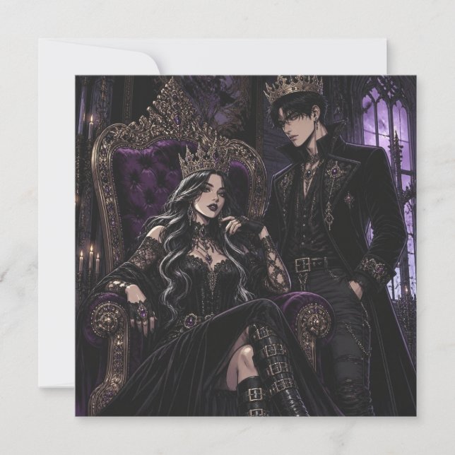 Romantic Goth King and Queen | Dark Aesthetic (Front)