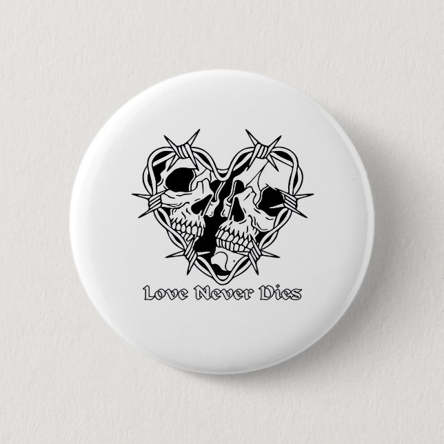 Romantic Gothic For Couples 2 Inch Round Button (Front)