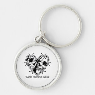 Romantic Gothic For Couples Keychain