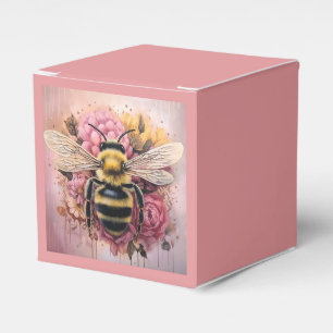 Romantic Graffiti Bee Mono-ha Style Flowery Favor Box