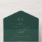 Romantic Green Calligraphy Monogram Wedding All In